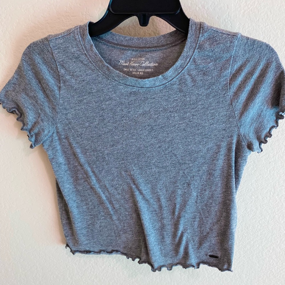 Hollister Grey Crop Top